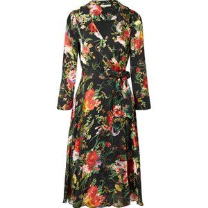 Alice + Olivia v-neck floral wrap dress
